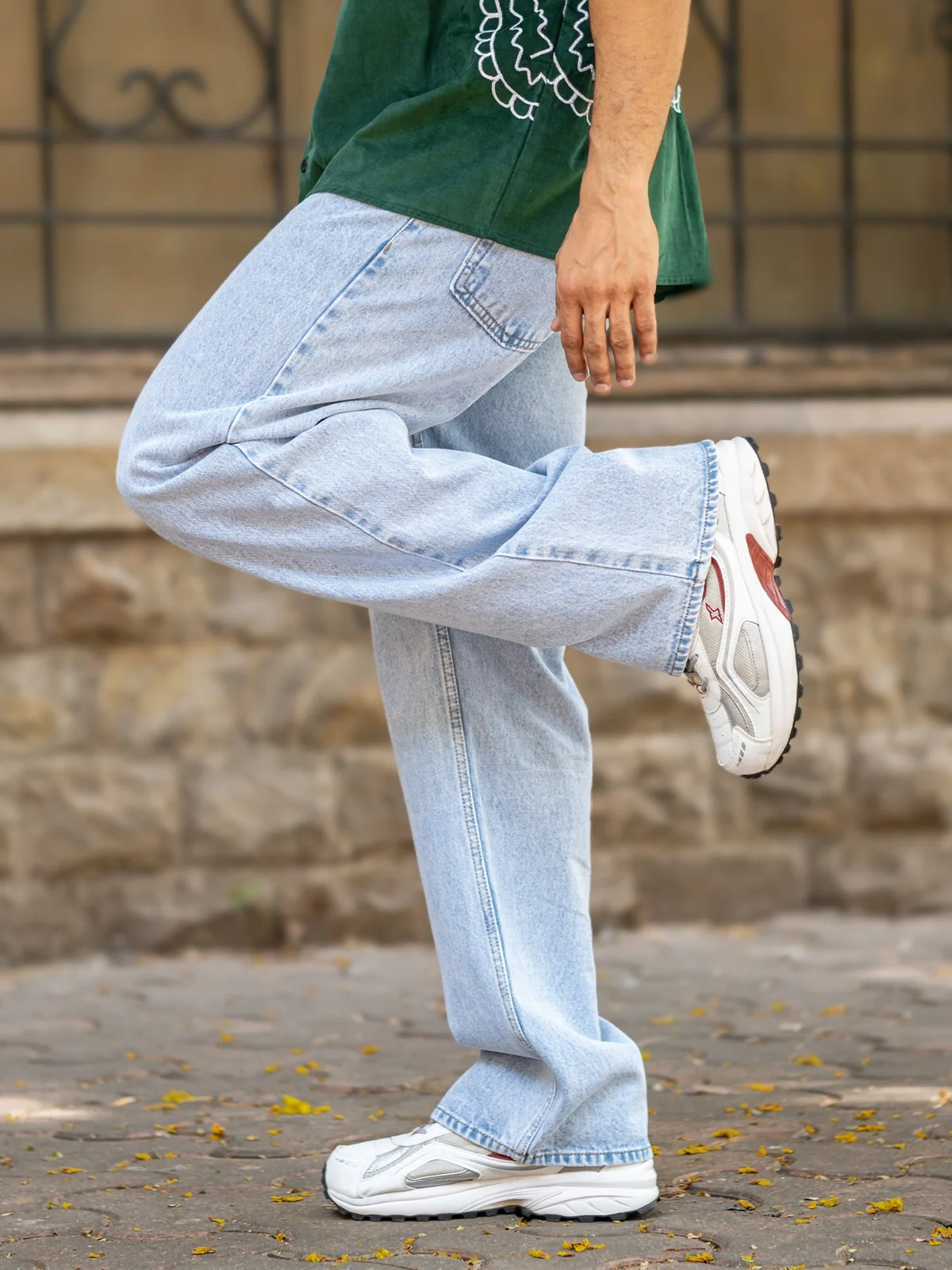 baggy sky fade bootcut denim - Image 3