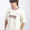 speed club cream half sleeve t-shirt
